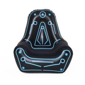 Bestway Black Modern Inflatable gaming chair