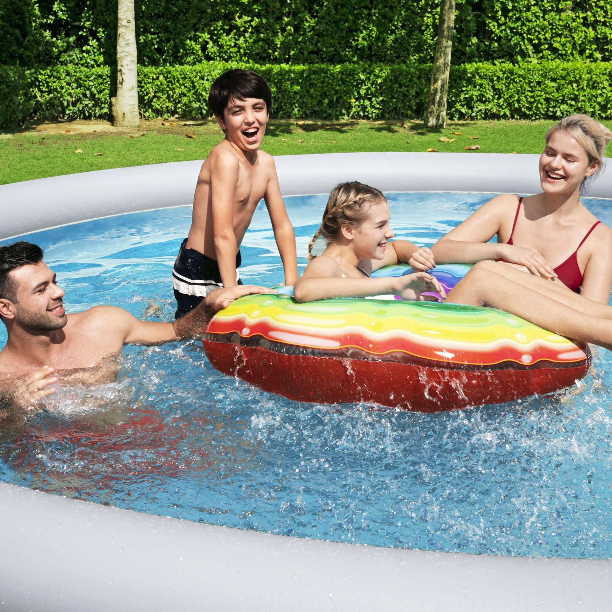 B&q inflatable best sale pool with seats