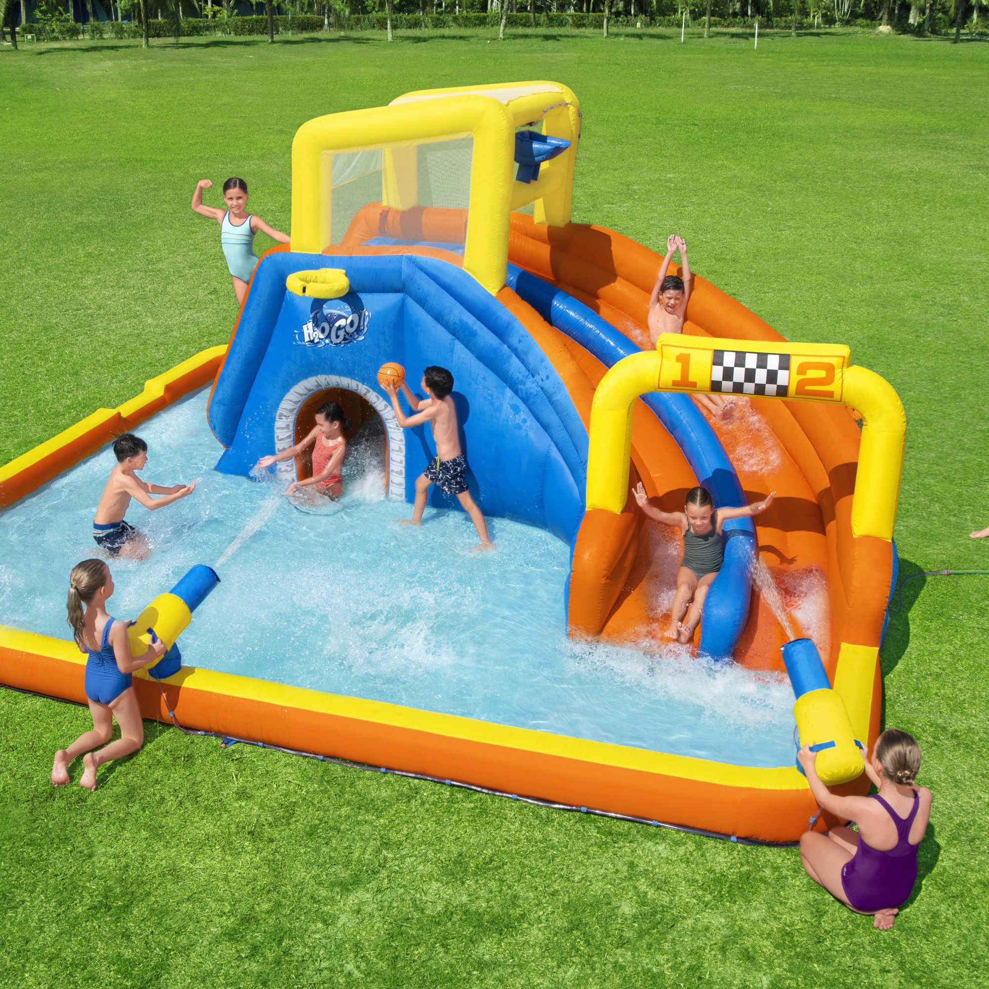 Bestway water deals slides