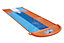 Bestway Orange & blue Rectangular Triple lane slide with sprinkler system at one end Water slide