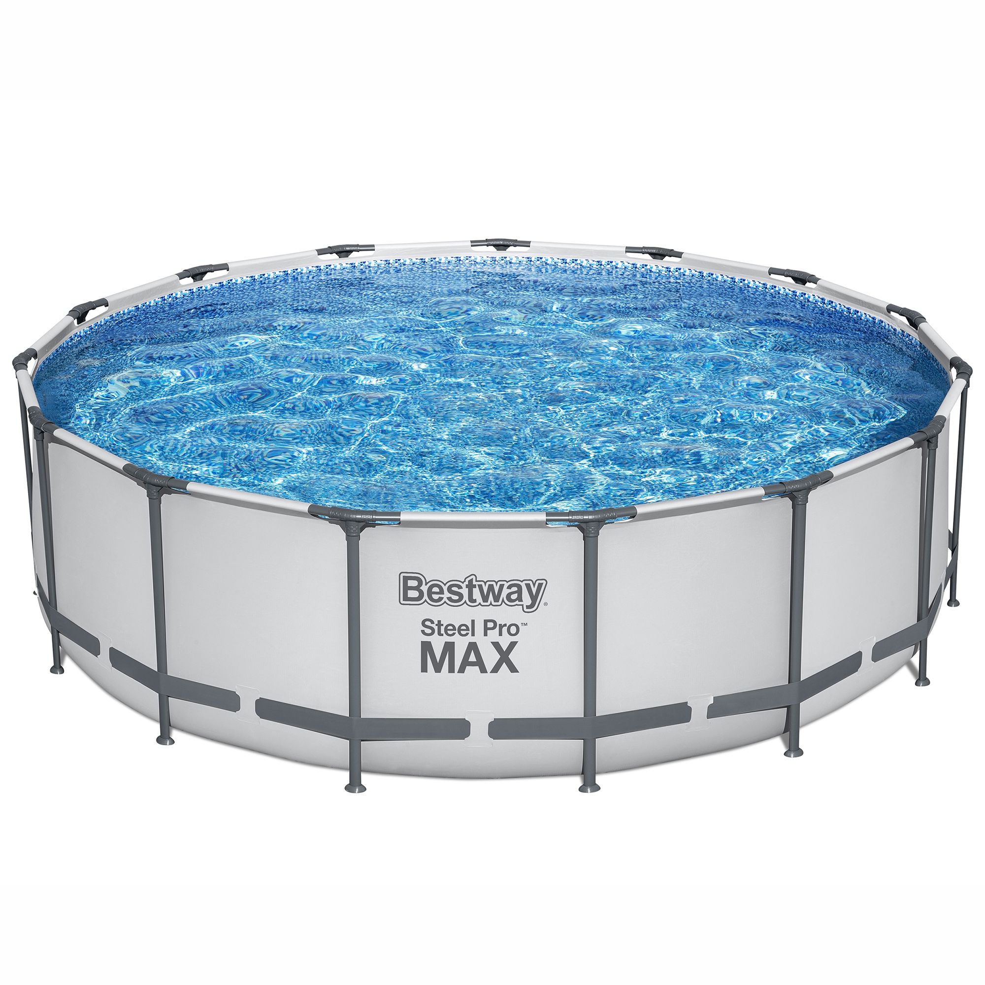 Bestway Steel Pro MAX™ Plain Polyvinyl chloride (PVC) & steel Pool (W) 4.57m x (L) 4.57m