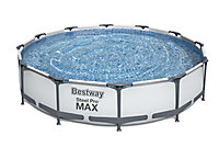 Bestway Steel pro max Polyvinyl chloride (PVC) Family swimming pool (W) 3.97m x (L) 3.66m