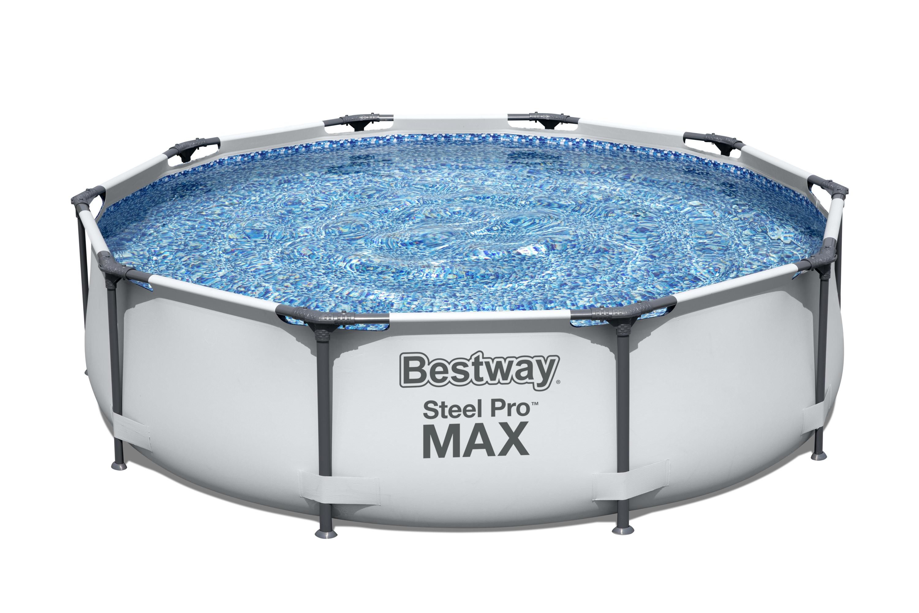 Bestway Steel pro max Polyvinyl chloride (PVC) Pool (W) 3.05m x (L) 3.05m