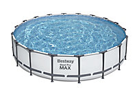 Bestway Steel pro max Polyvinyl chloride (PVC) Pool (W) 5.49m x (L) 5.49m