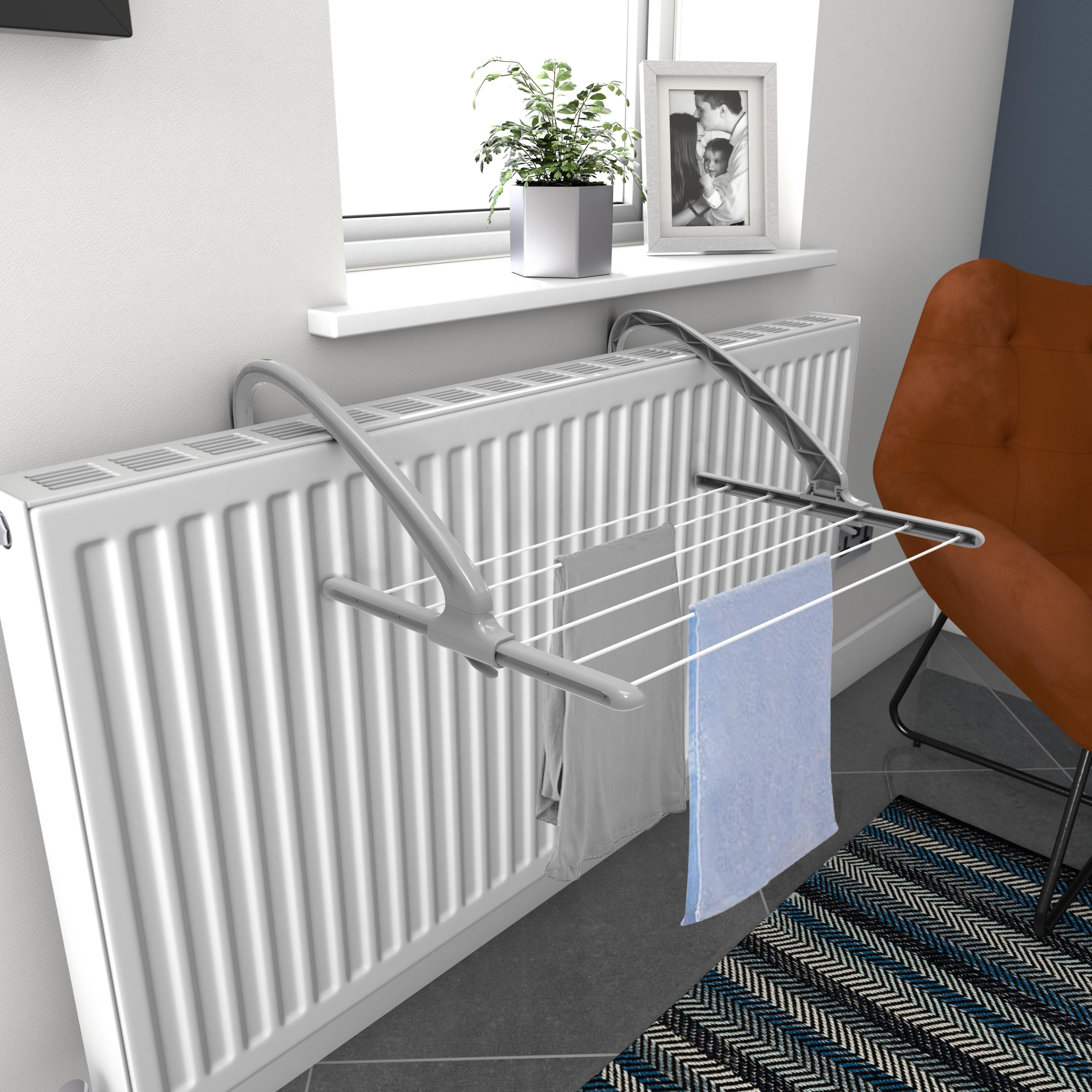 BetterDri Grey Radiator Laundry airer 3m