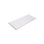 Bevel Winter White Gloss Ceramic Wall Tile, Pack of 17, (L)400mm (W)150mm