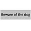 Beware of the dog Self-adhesive labels, (H)50mm (W)150mm