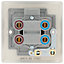 BG 45A Rocker Raised slim Control switch with LED indicator Matt Pearl
