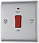 BG 45A Rocker Raised slim Control switch with LED indicator Matt
