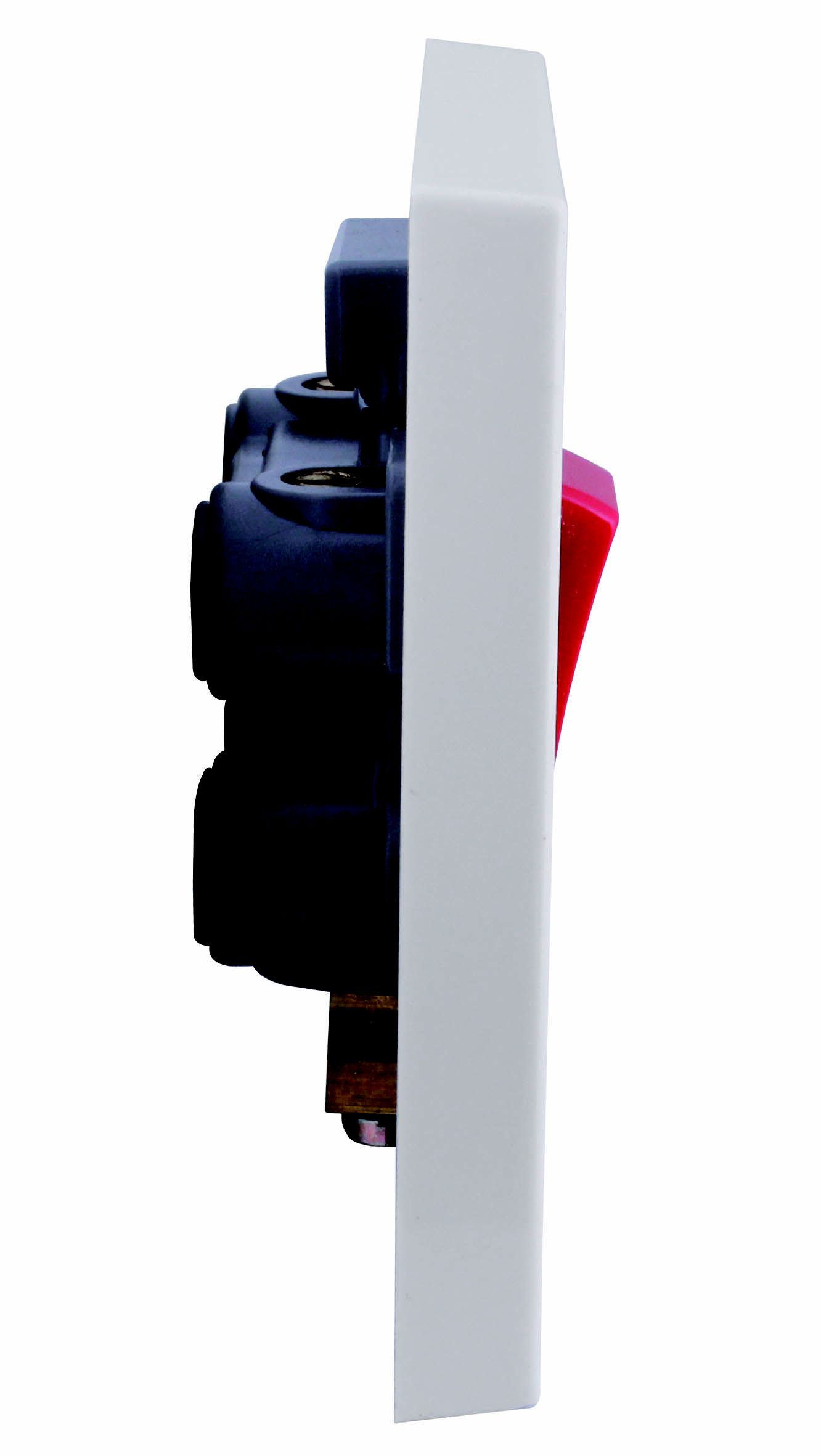 BG 45A Rocker Raised square Control switch Gloss White | Tradepoint