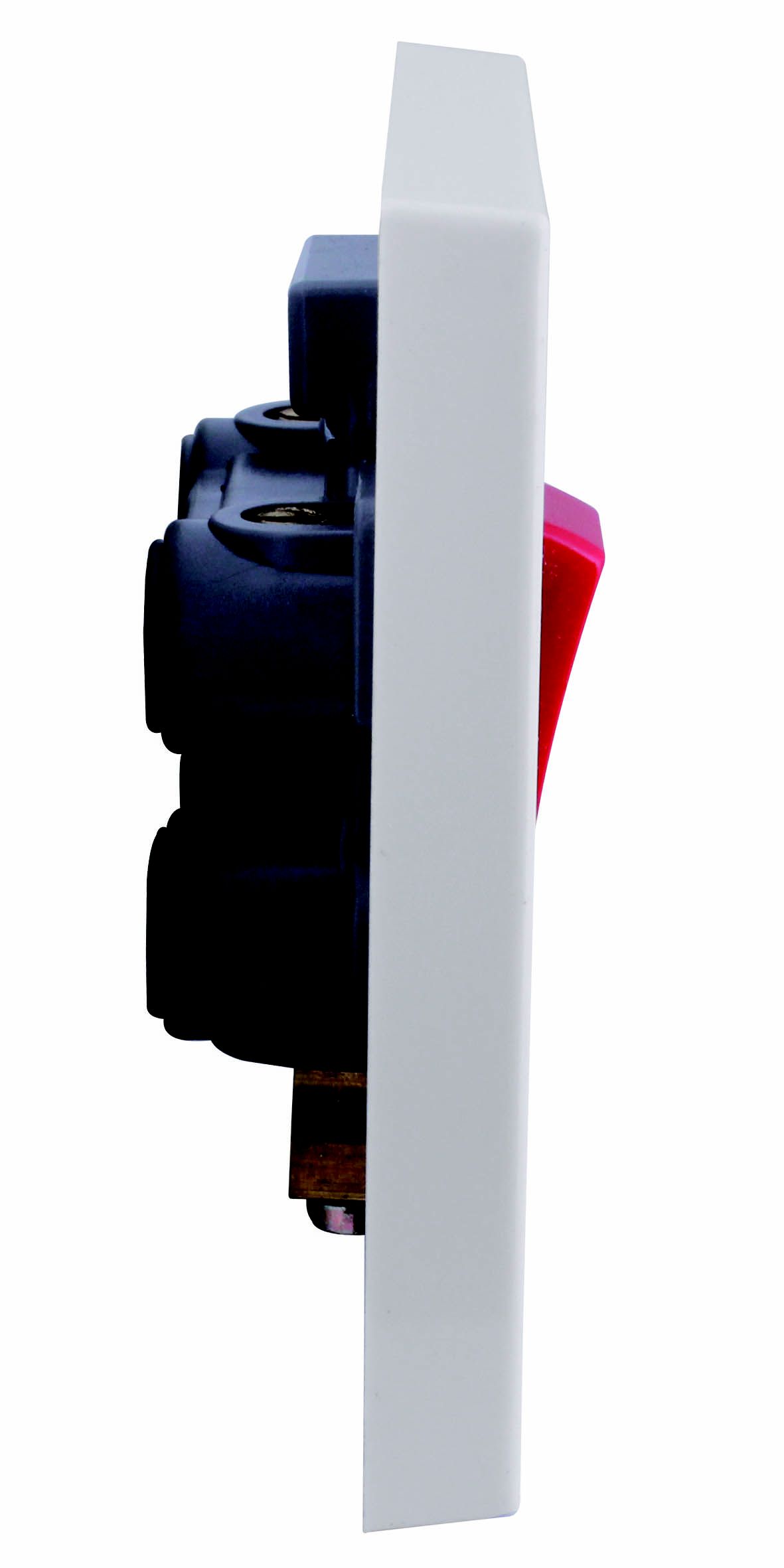 BG 45A Rocker Raised square Control switch Gloss White | Tradepoint