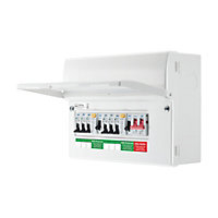 BG 63A 6-way High integrity dual RCD Fully populated domestic consumer unit