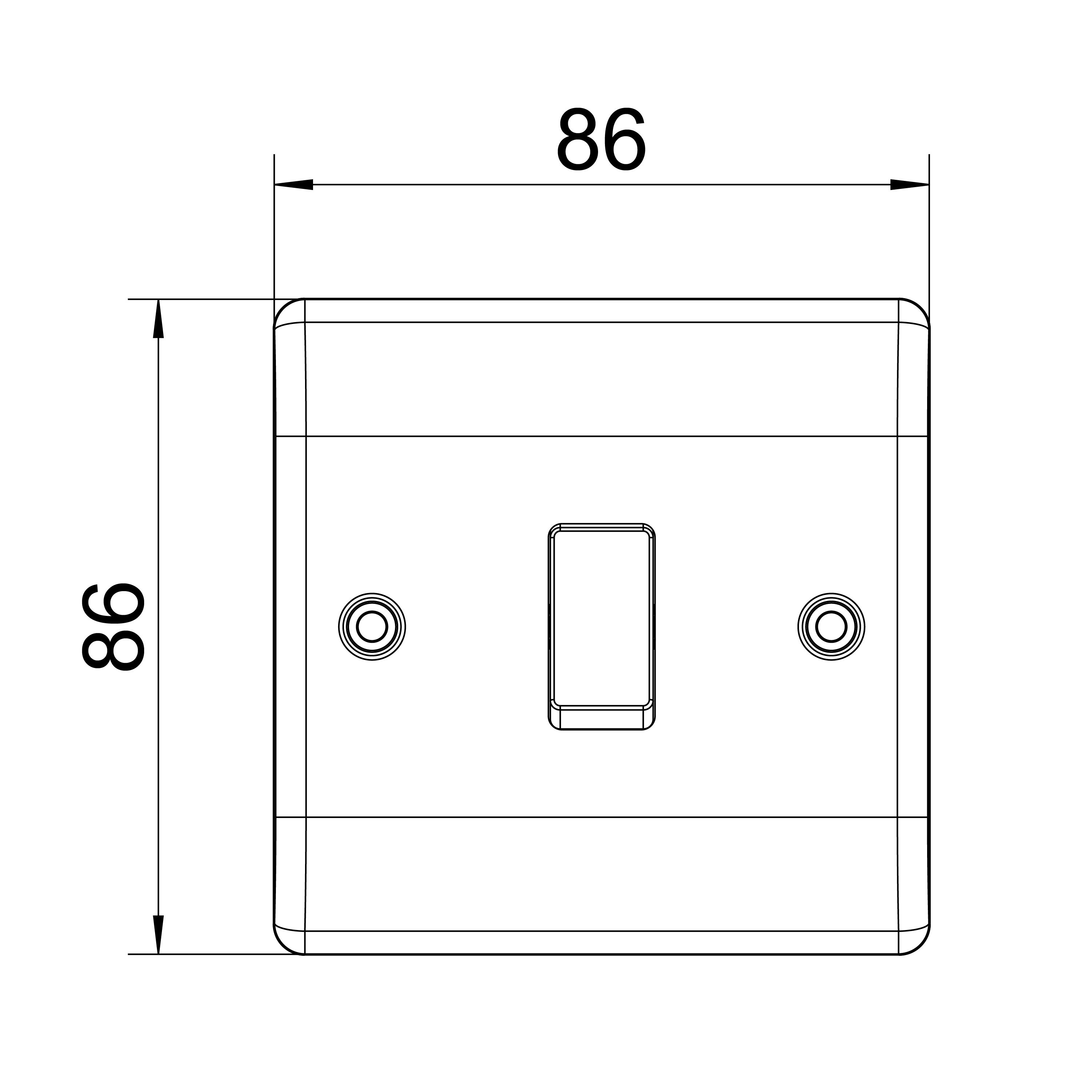 BG Antique Brass 20A 2 way 1 gang Light Switch
