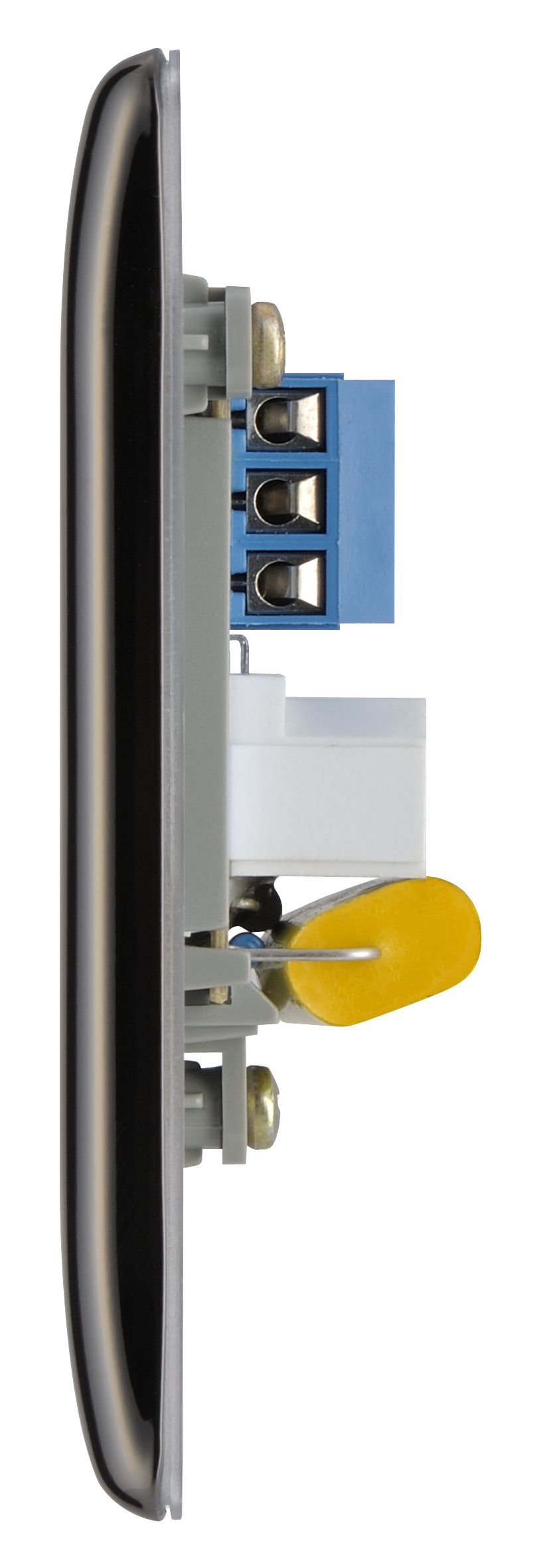 BG Black Nickel 1 gang Master telephone socket