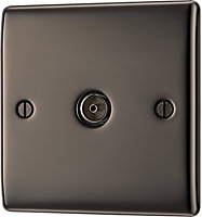 BG Black Nickel Semi-flush Single TV socket