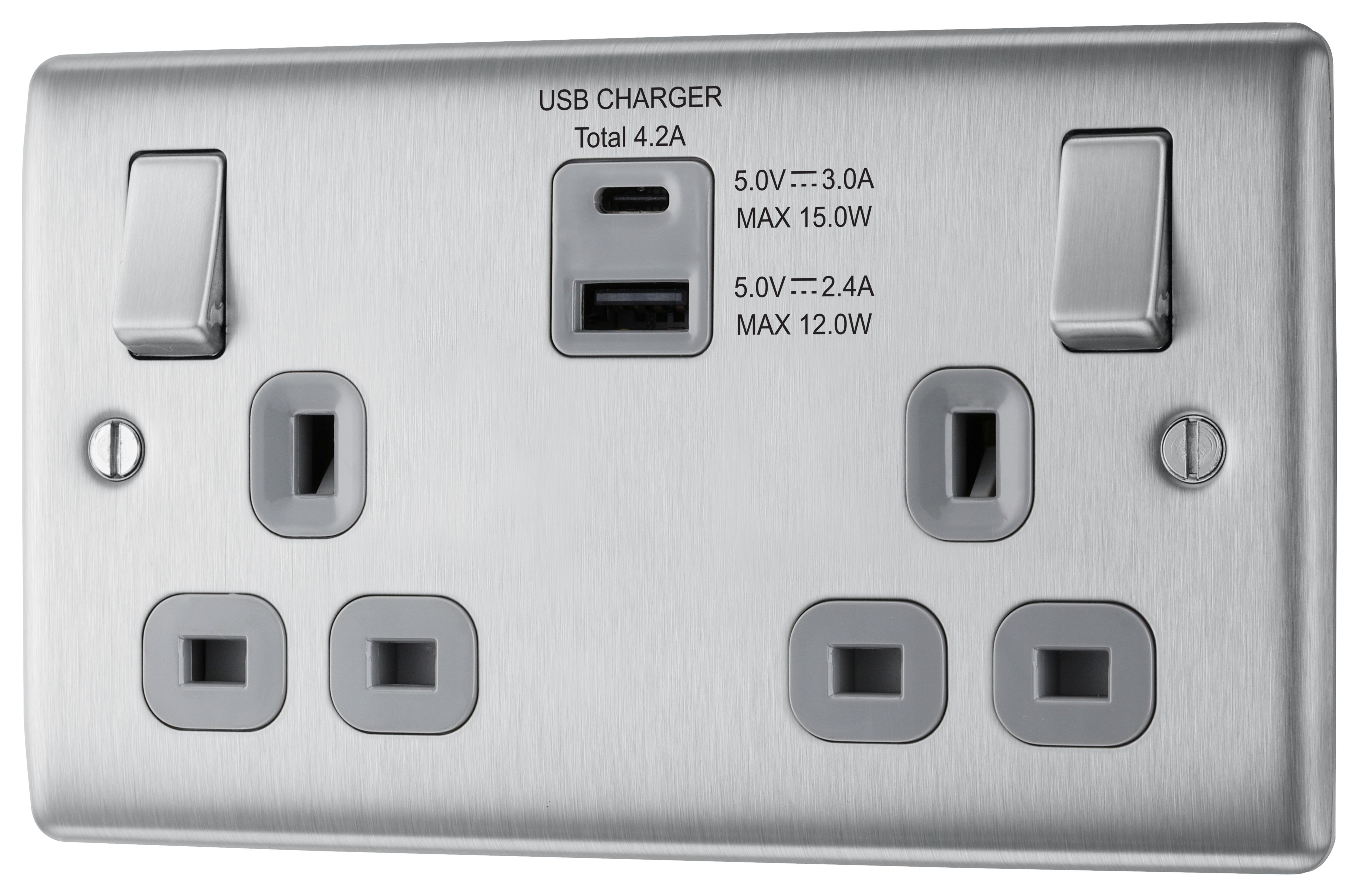 Grey deals plug sockets