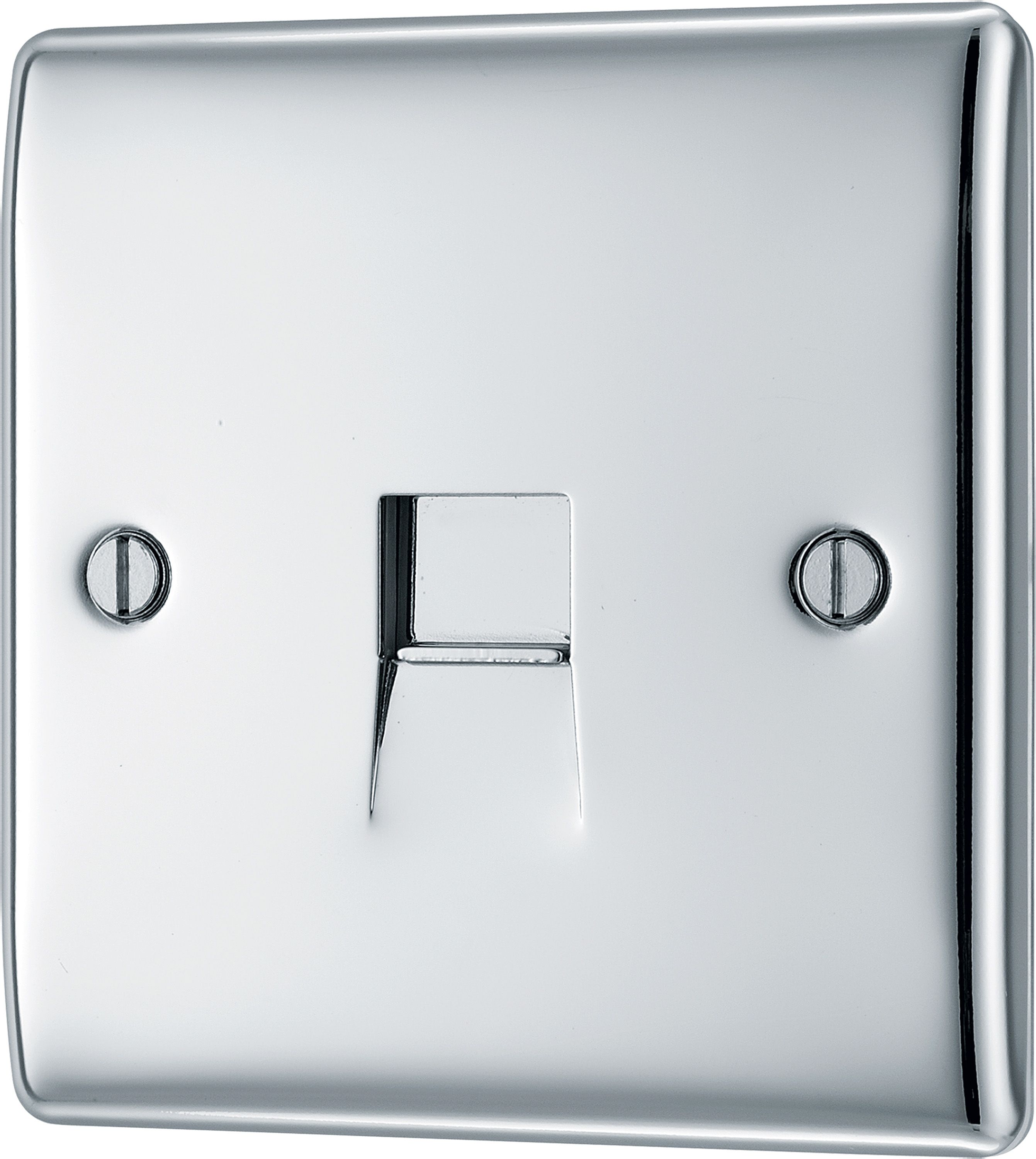 BG Chrome 1 gang Master telephone socket