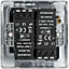 BG Chrome profile Double 2 way 400W Dimmer switch
