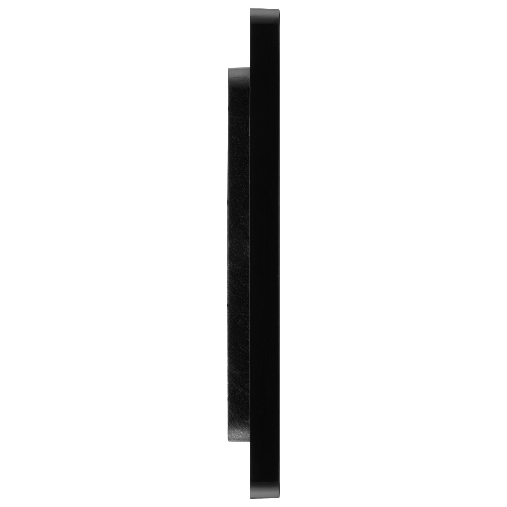BG Matt Black 1 gang Single Screwless Blanking plate