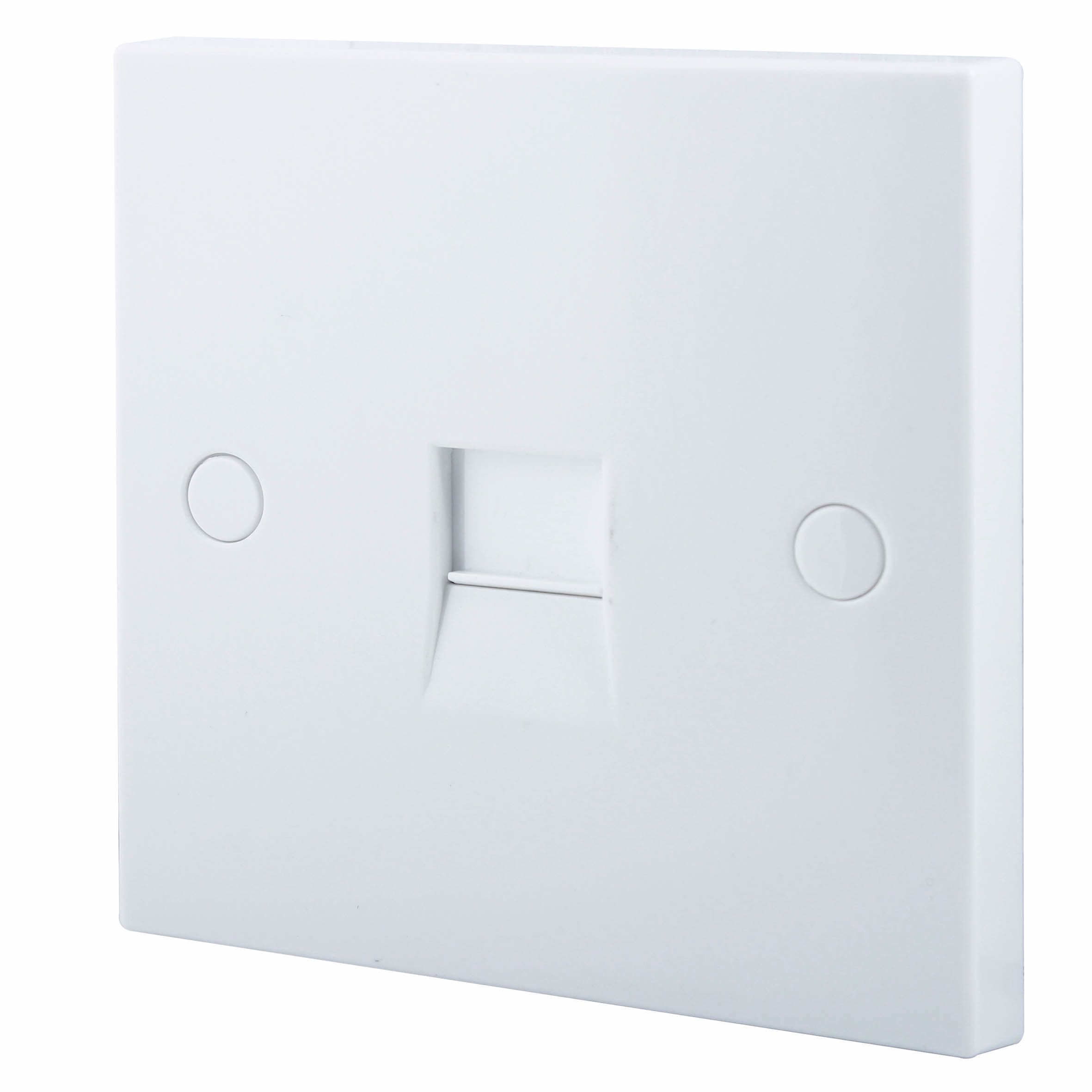 Tristar White Flat Telephone socket | Tradepoint