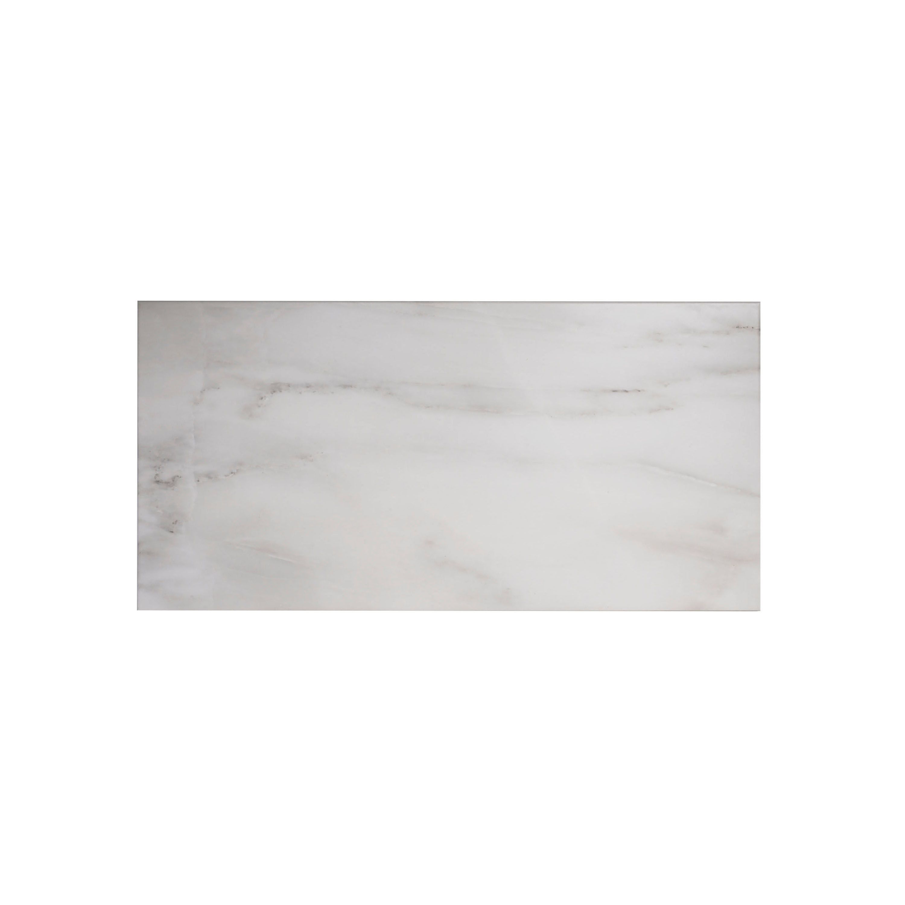 Bianco Taupe Satin Marble effect Ceramic Wall & floor Tile, Pack of 5, (L)600mm (W)300mm