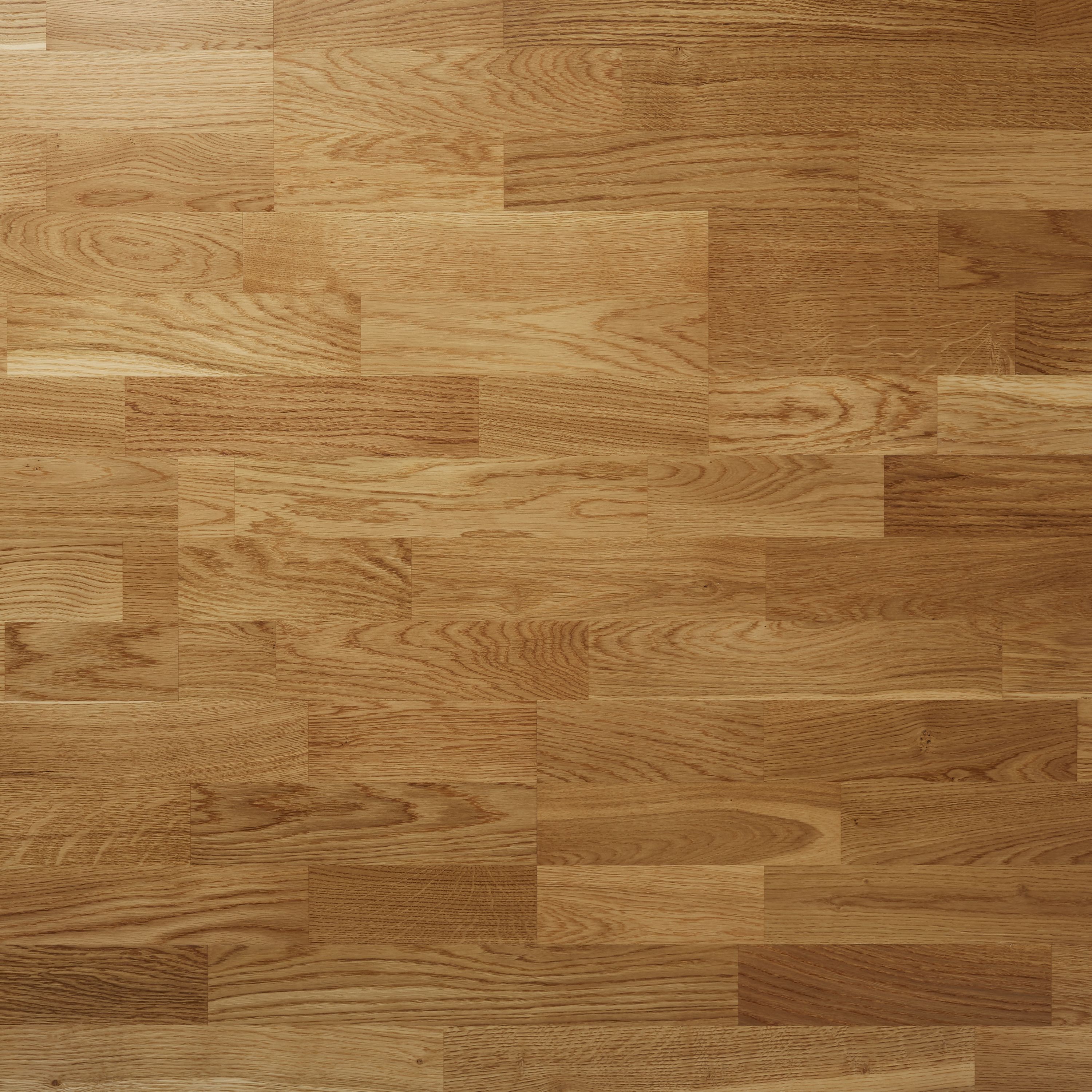 Bishorn Natural Oak Real wood top layer Flooring Sample, (W)207mm