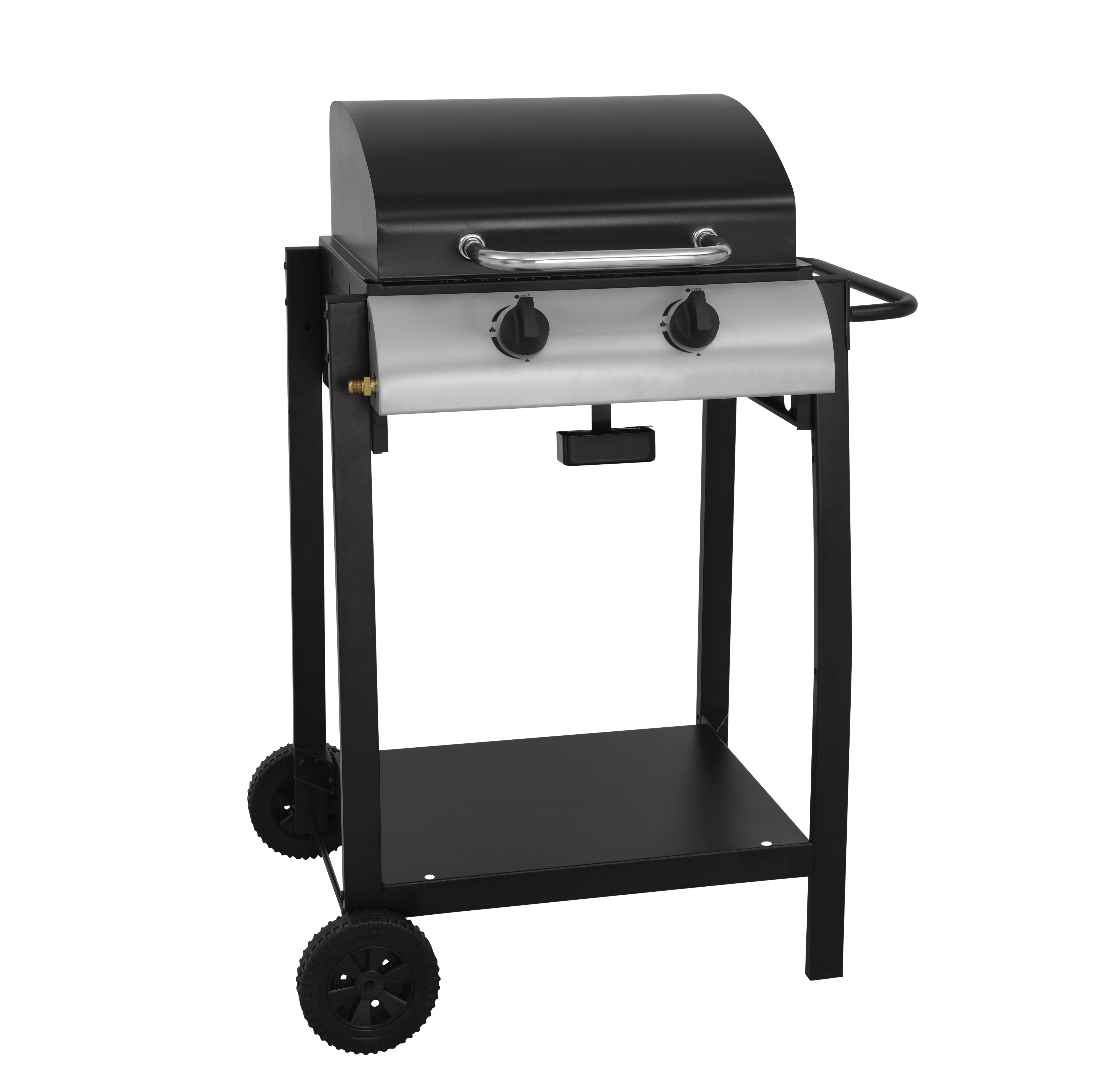 Black 2 burner Gas Barbecue