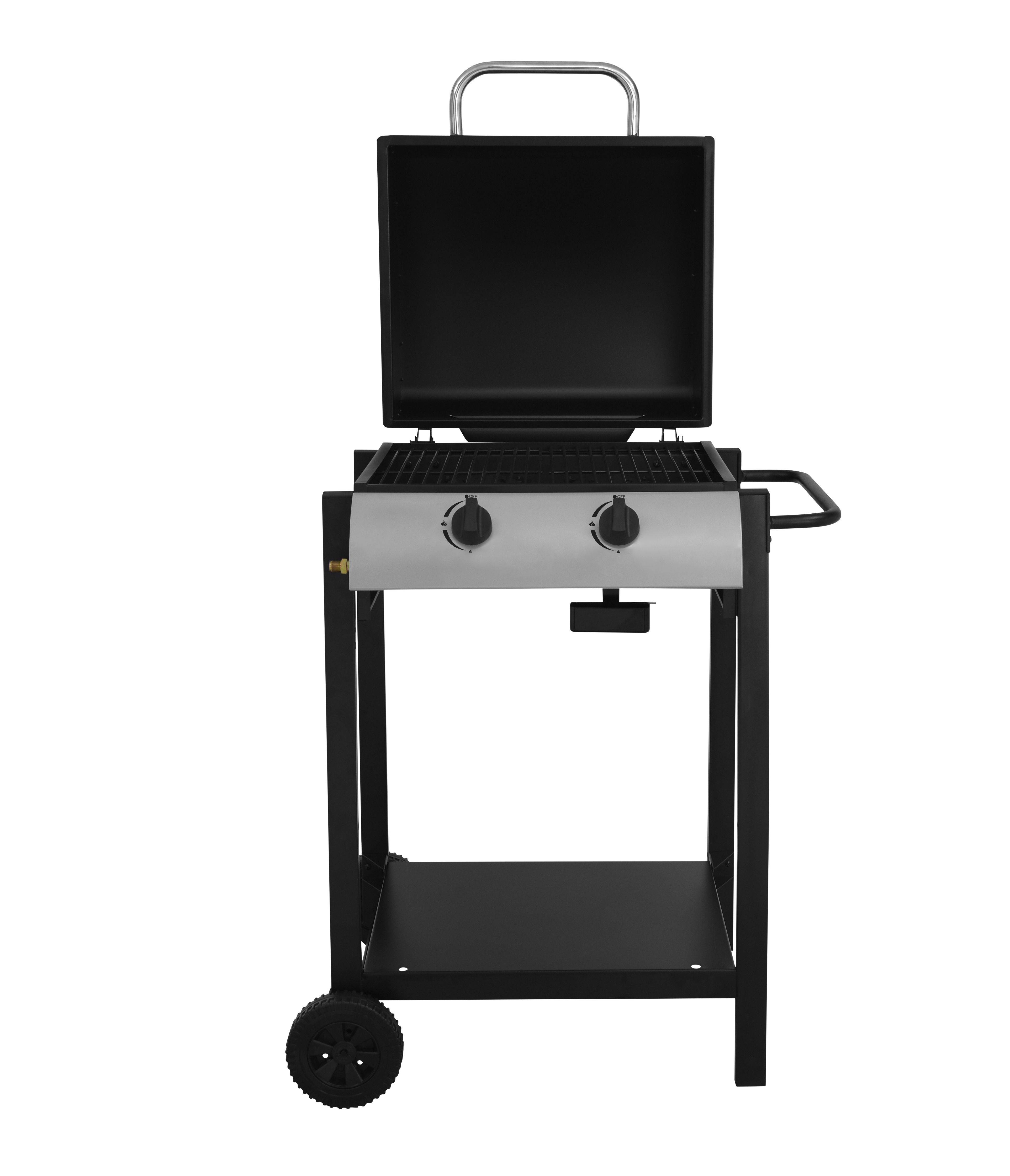 Black 2 burner Gas Barbecue