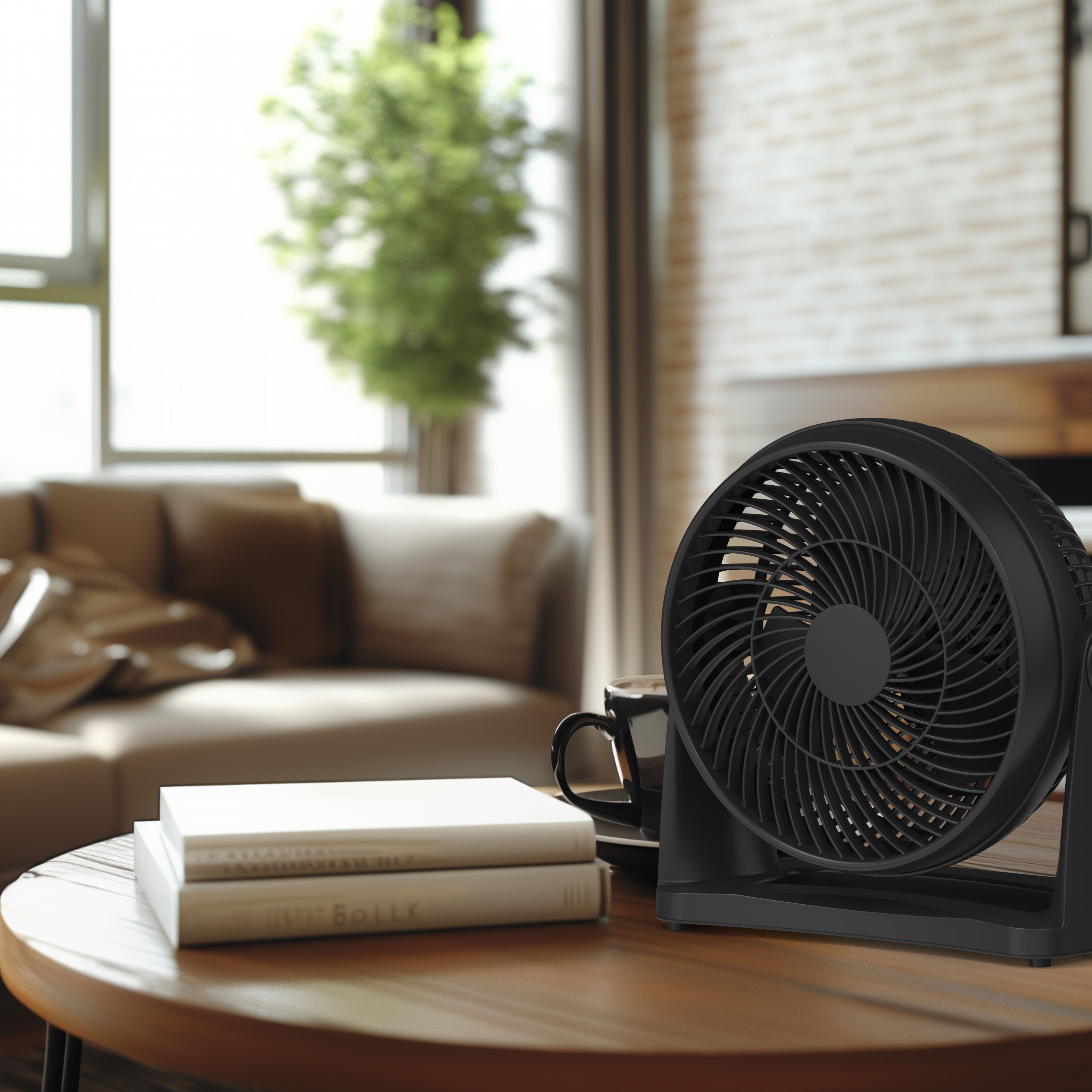Black 7" 21W Table fan