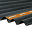 Black Bitumen Corrugated roofing sheet (L)1m (W)930mm (T)2mm
