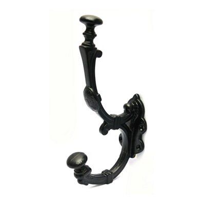 Black coat and hat on sale hooks