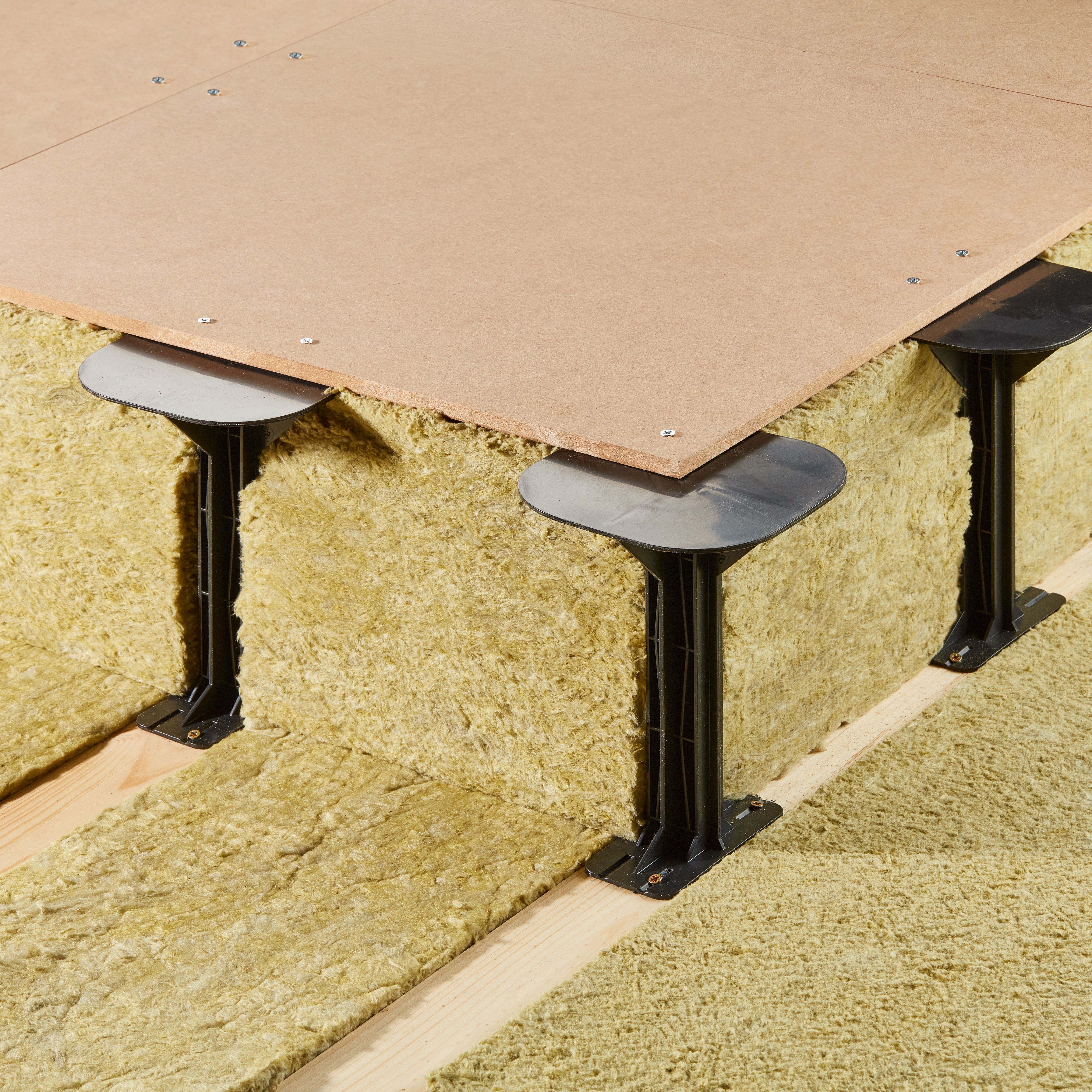 Black Loft storage stilt (H) 21cm x (W) 15cm, Pack of 12