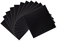 Black Marble effect Self adhesive Vinyl tile, 1.02m² Pack