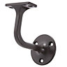 Black Metal Wall-mounted Handrail bracket (L)50mm (H)70mm (W)80mm, Pack of 5