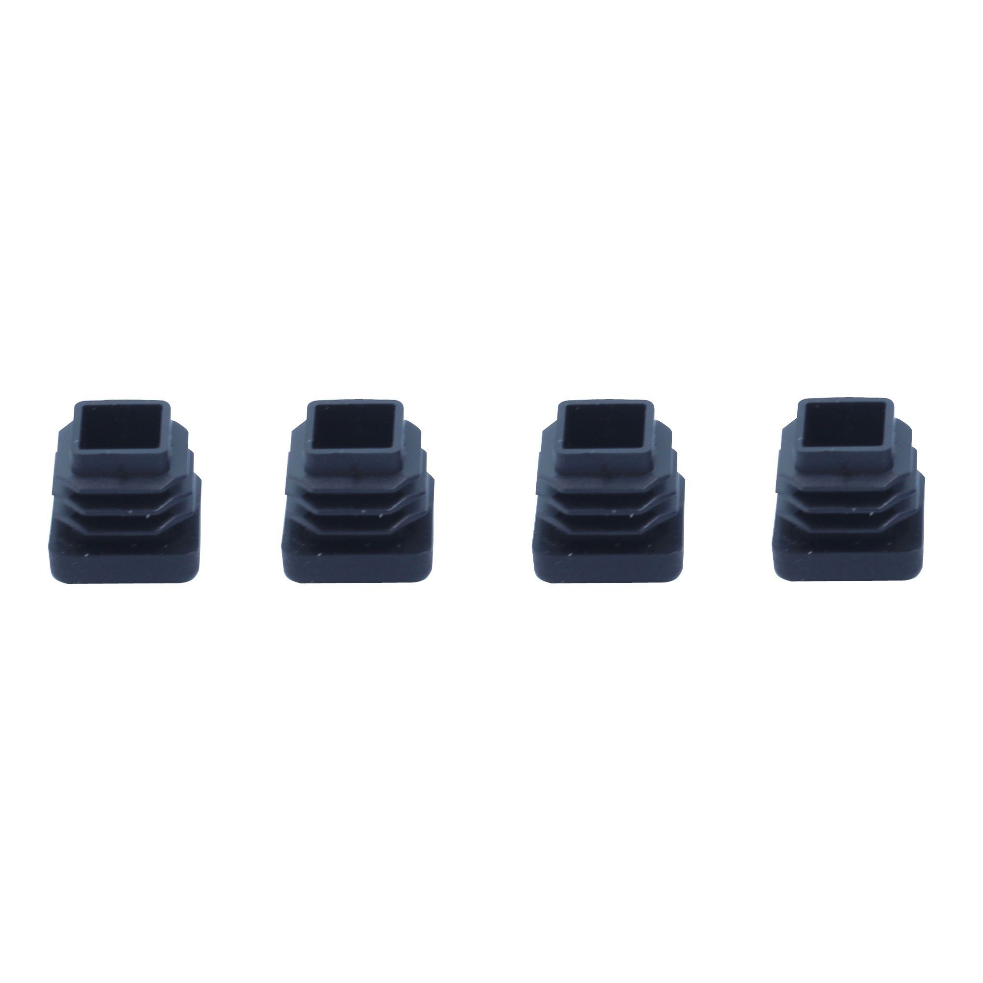 Black Plastic Insert cap (W)17mm, Pack of 4