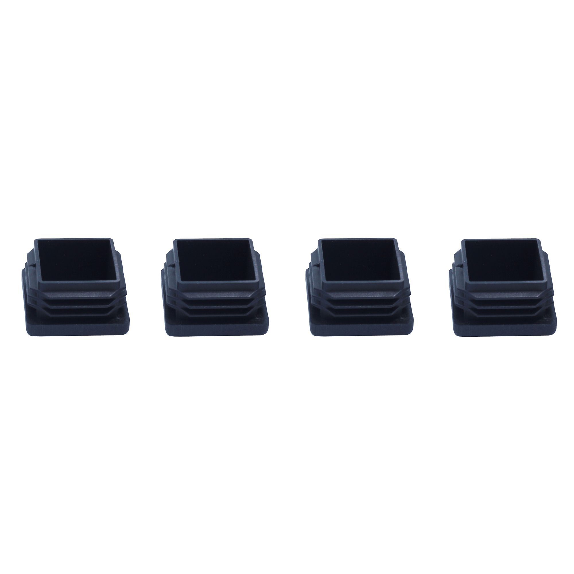 Black Plastic Insert cap (W)22mm, Pack of 4