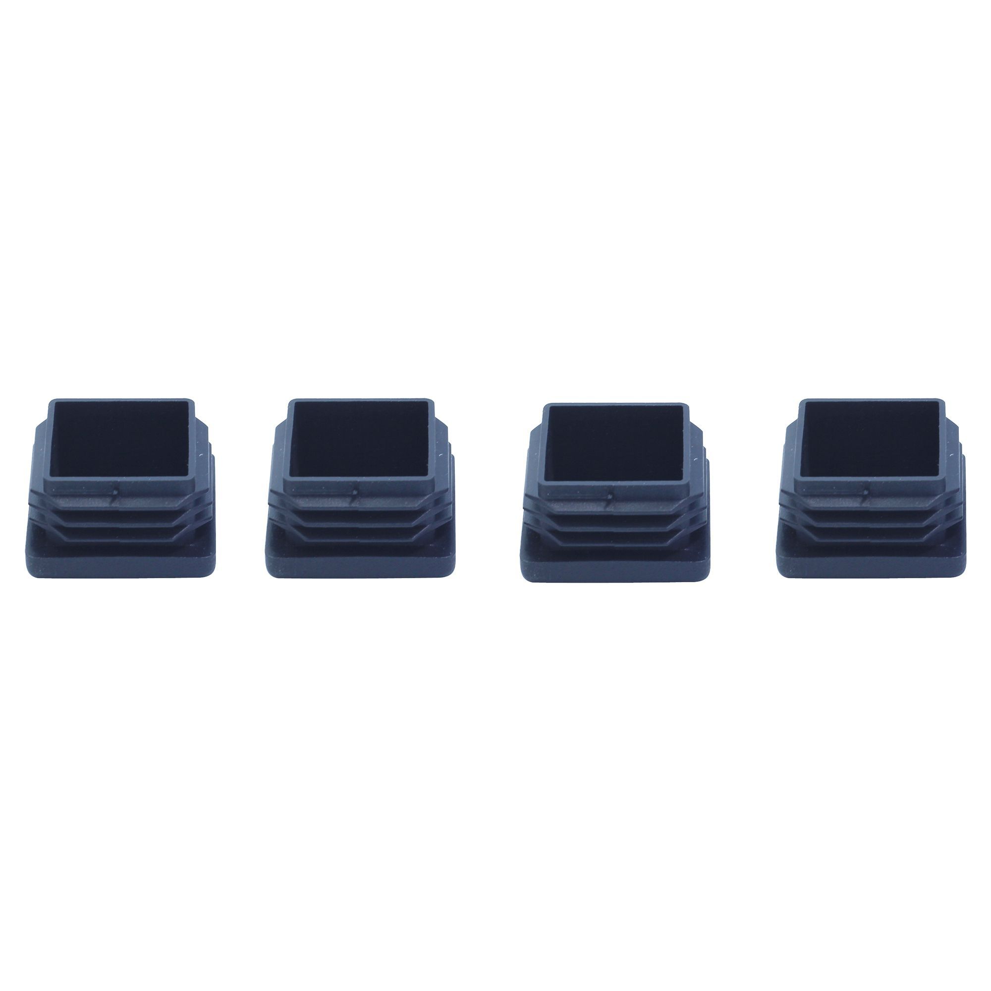 Black Plastic Insert cap (W)28mm, Pack of 4