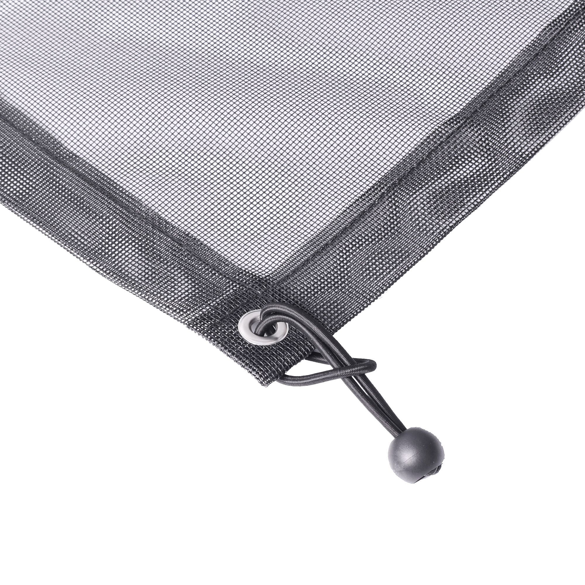 Black Polyester (PES) & PVC Garden screen (H)1m (W)3m