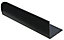 Black PVC Equal L-shaped Angle profile, (L)2m (W)15mm
