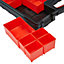 Black & red 20 compartment Tool organiser