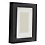 Black Single Picture frame (H)22cm x (W)17cm