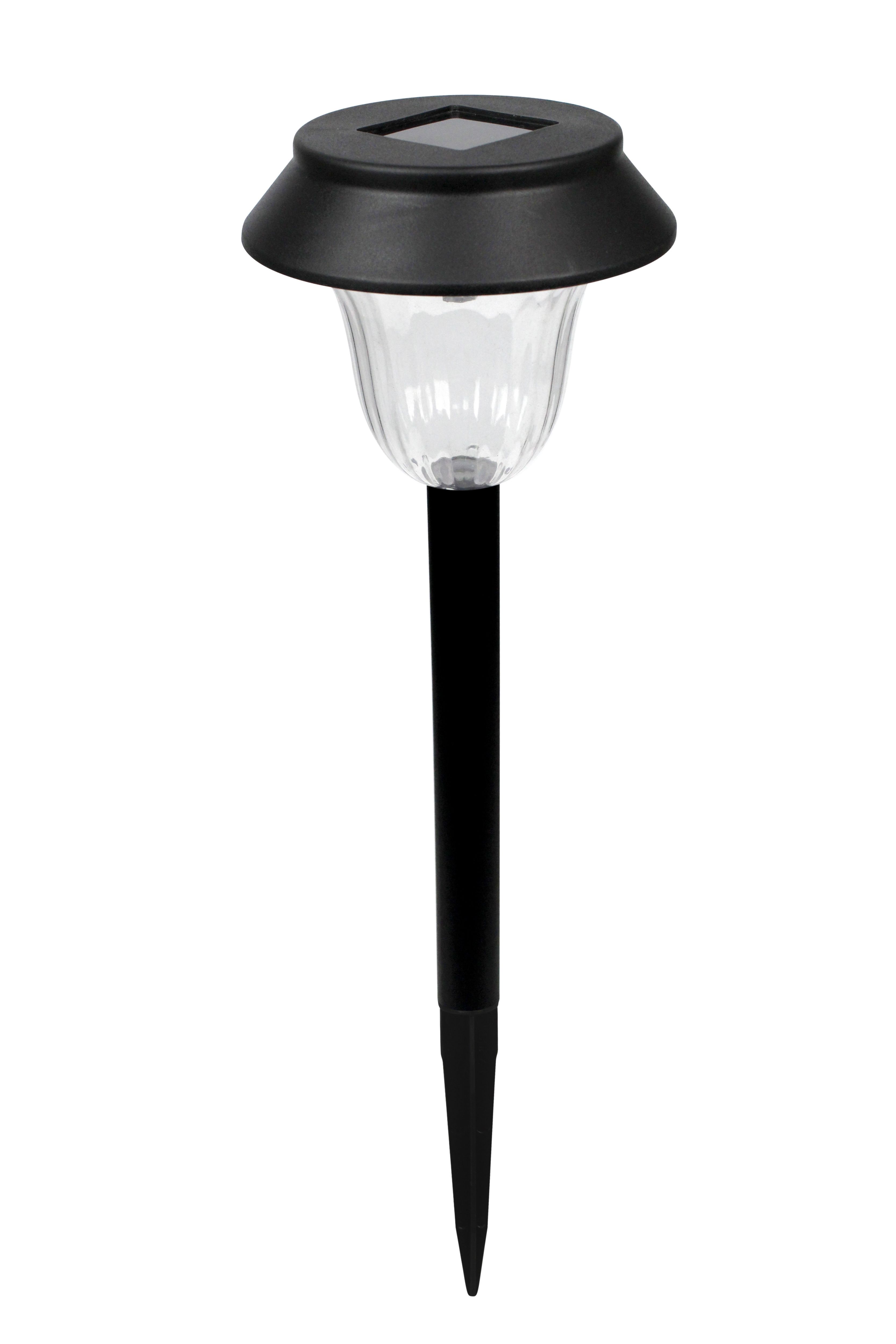 Black Solar-powered Integrated LED Outdoor Stake light