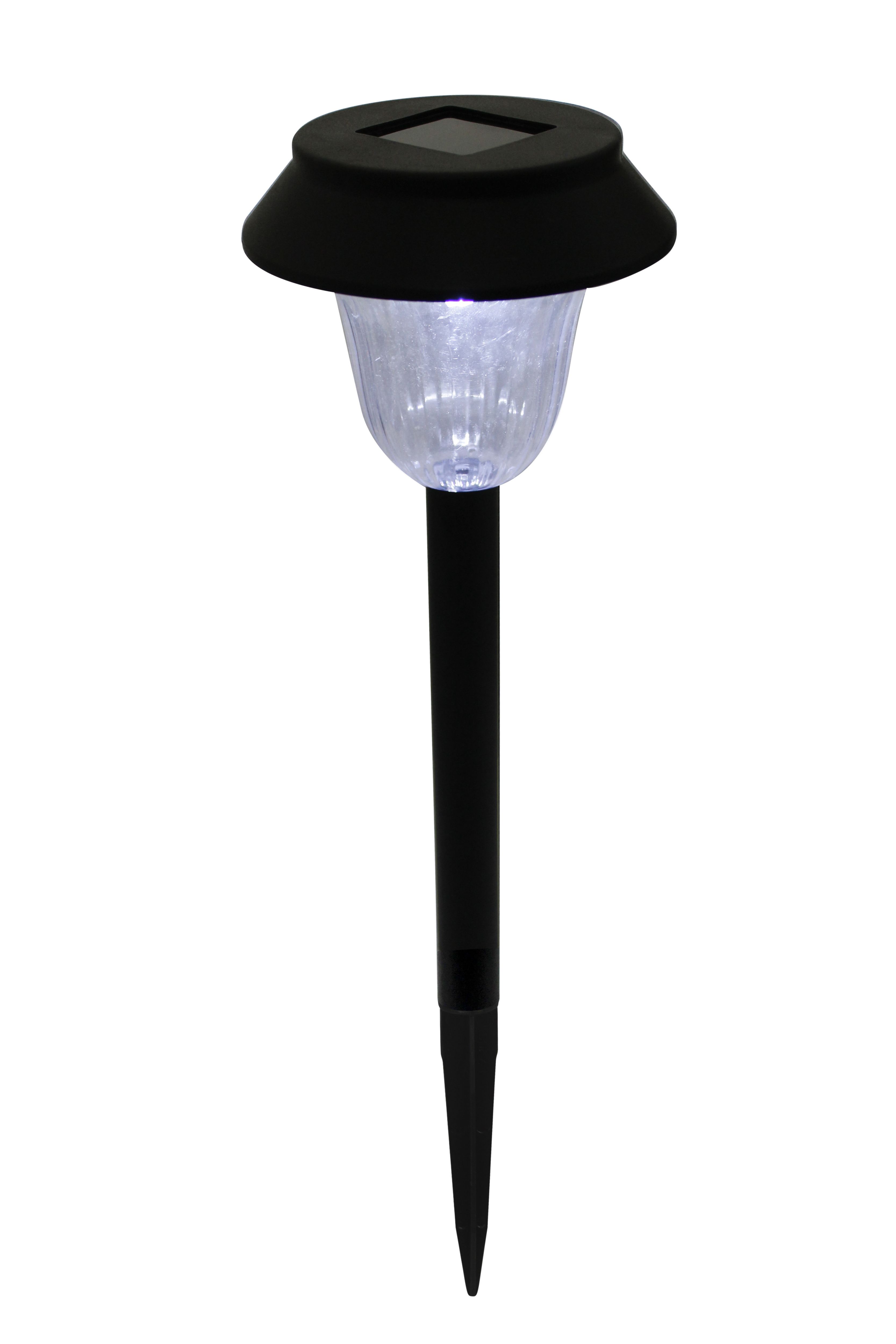Black Solar-powered Integrated LED Outdoor Stake light