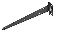 Black Steel Tee hinge (L)255mm, Pack of 2