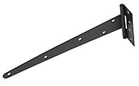 Black Steel Tee hinge (L)305mm, Pack of 2