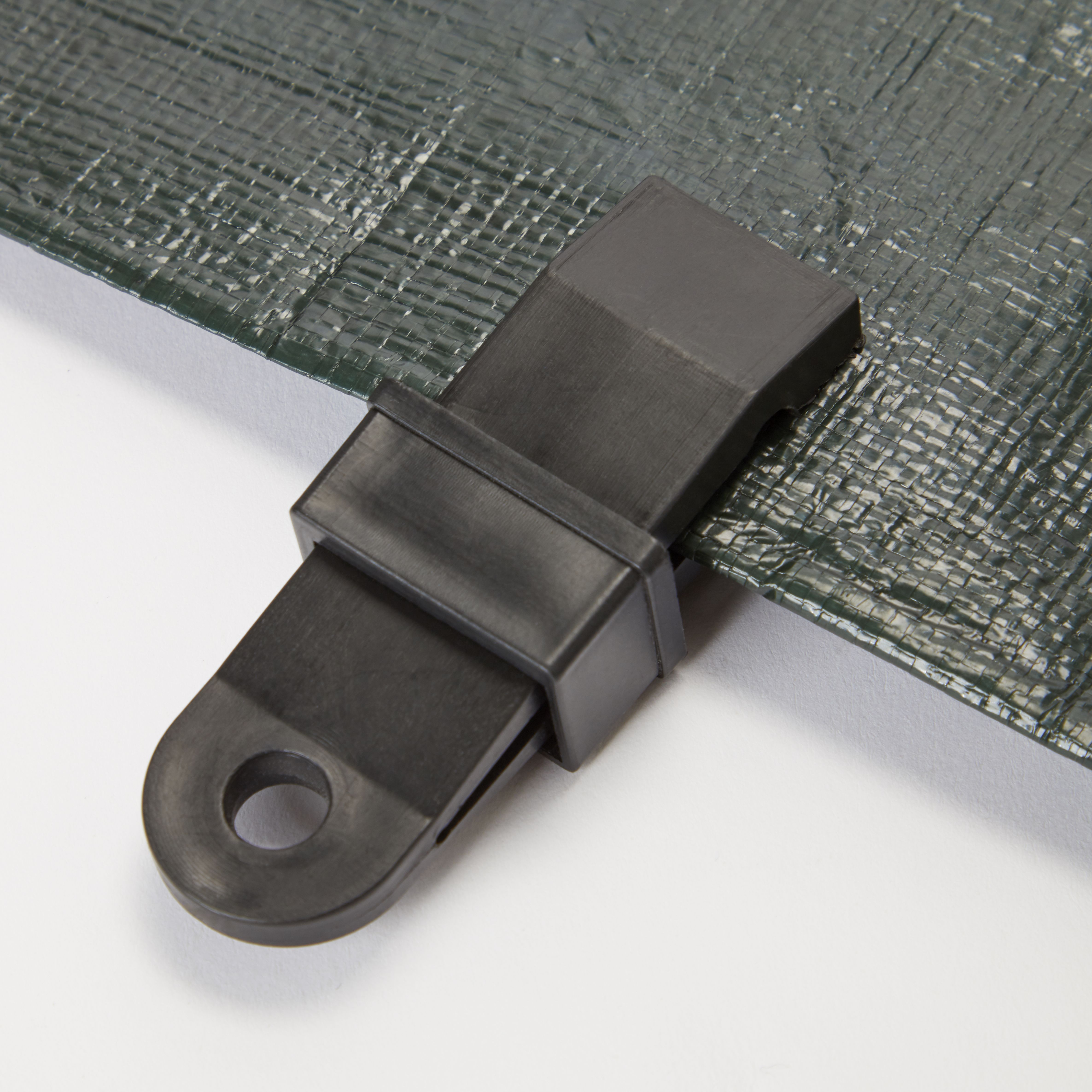 Black Tarpaulin clip, Pack of 8