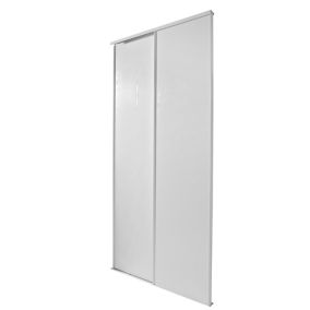 Blizz White 2 door Sliding Wardrobe Door kit (H)2260mm (W)1500mm