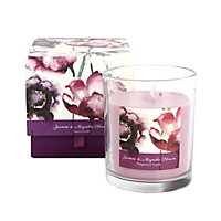 Bloom Purple Jasmine & magnolia Boxed jar candle 374g