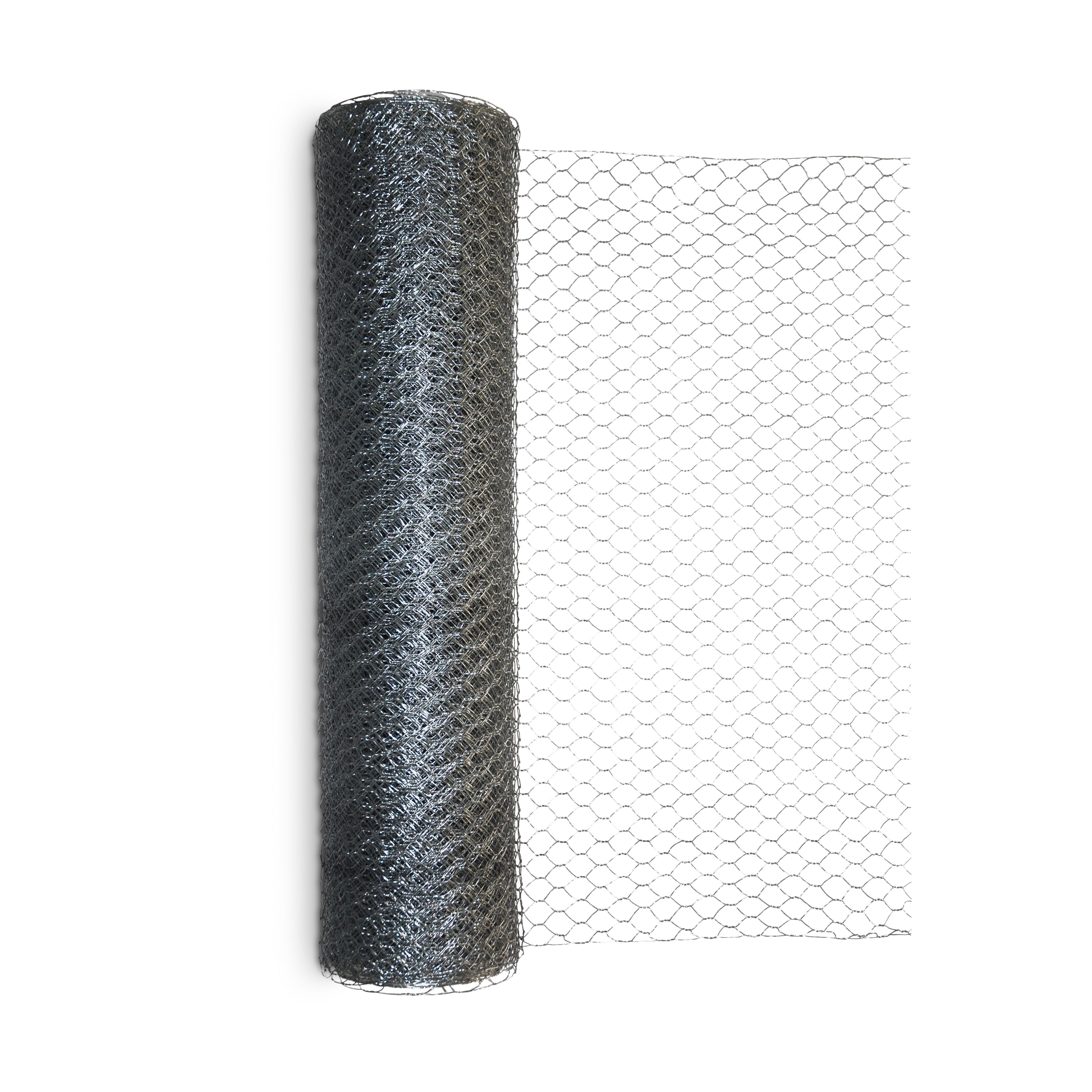 Blooma 13x13mm Galvanised Steel Triple torsion mesh, (L)10m (H)1m