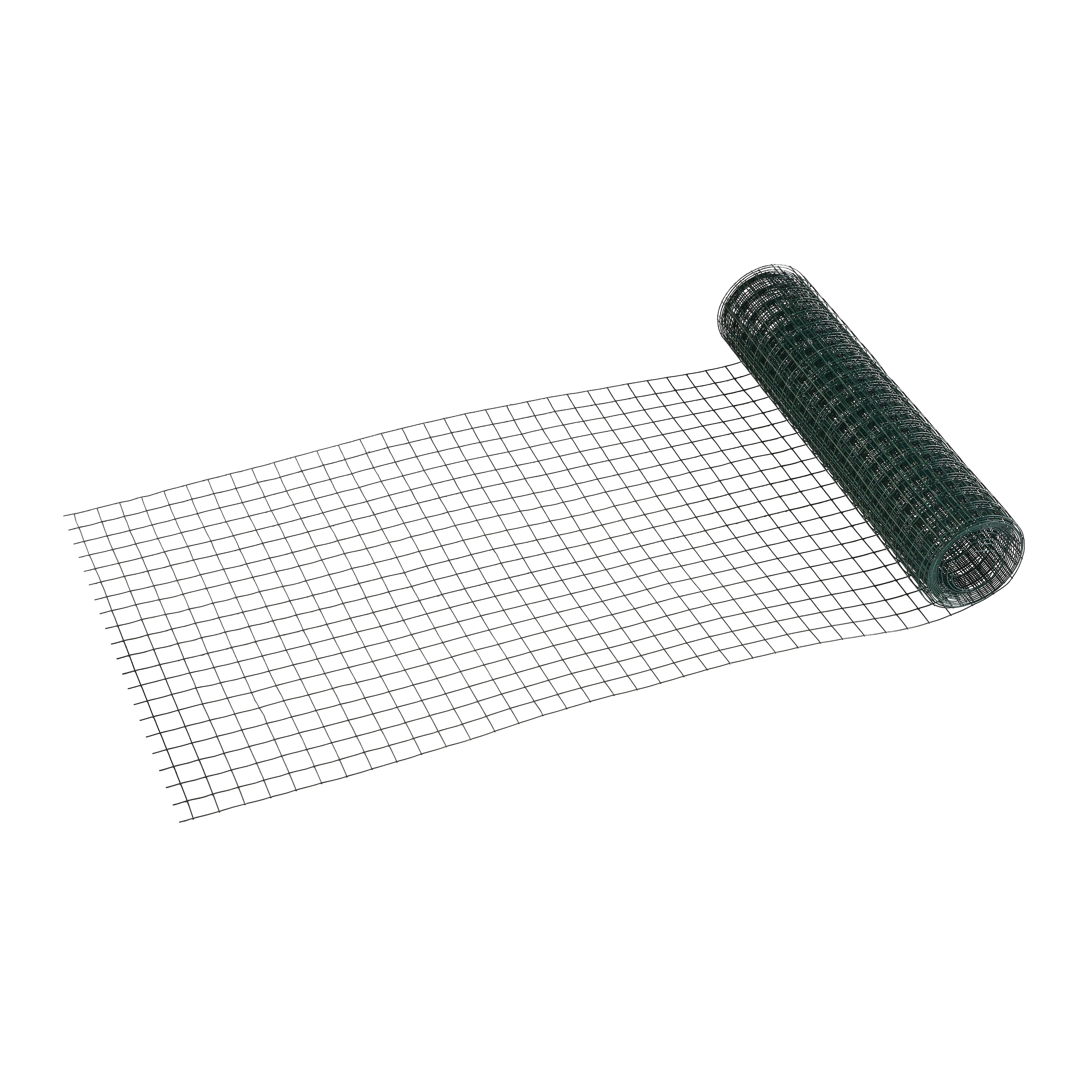 Blooma 13x13mm PVC-coated Steel Wire mesh roll, (L)5m (H)1m